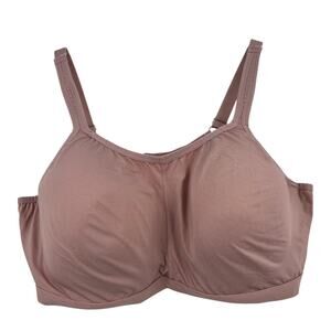 Breezies T-Shirt Bra Size 44D Beige Comfort Zone Full Coverage Underwire Comfort